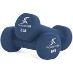 Prosourcefit Neoprene Dumbbell Coated For Non-Slip Grip, Blue, 8Lb