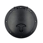 Anndason 2 Pcs 6'' Black Deck Plate Kit Deck Hatch With Storage Bag For Fishing Kayak Boating