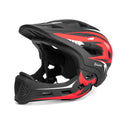 OutdoorMaster Kids Full Face Helmet - Adjustable Toddler Bike Helmet with Detachable Chin Pad - Suitable for Mountain & Road Cyc