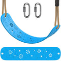 BeneLabel Heavy Duty Swing Seat with Adjustable Height Rope from 4.2ft to 6.7ft Playground Swing Seats for Kids and Adults Blue 