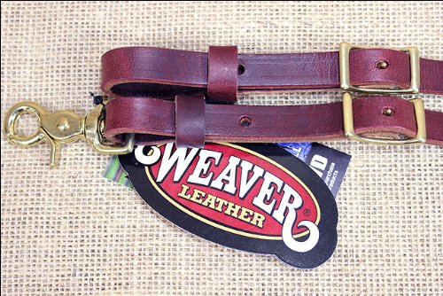 Weaver Equine Latigo Leather 3-Plait Roper Rein, 5/8 x 7