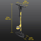 Topeak Joe Blow Sport Iii High Pressure Floor Pump,Yellow
