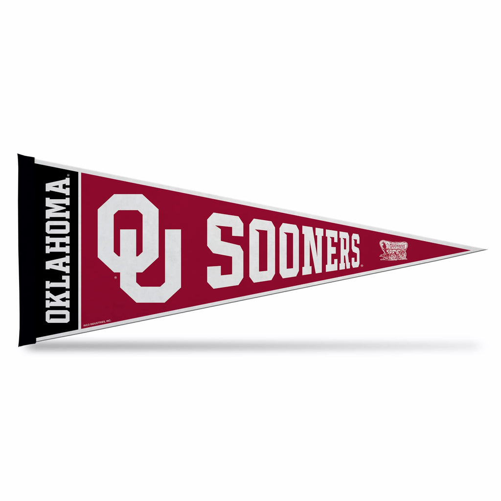 Rico Industries Ncaa Oklahoma Sooners Exclusive 12'' X 30'' Felt Wall D  Cor Pennant - Great For Home/Bed Room/Man Cave D  Cor