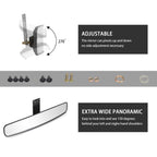 10L0L Panoramic Convex Golf Cart Mirror For Ezgo, Club Car, Yamaha, Golf Cart Rear View Mirror
