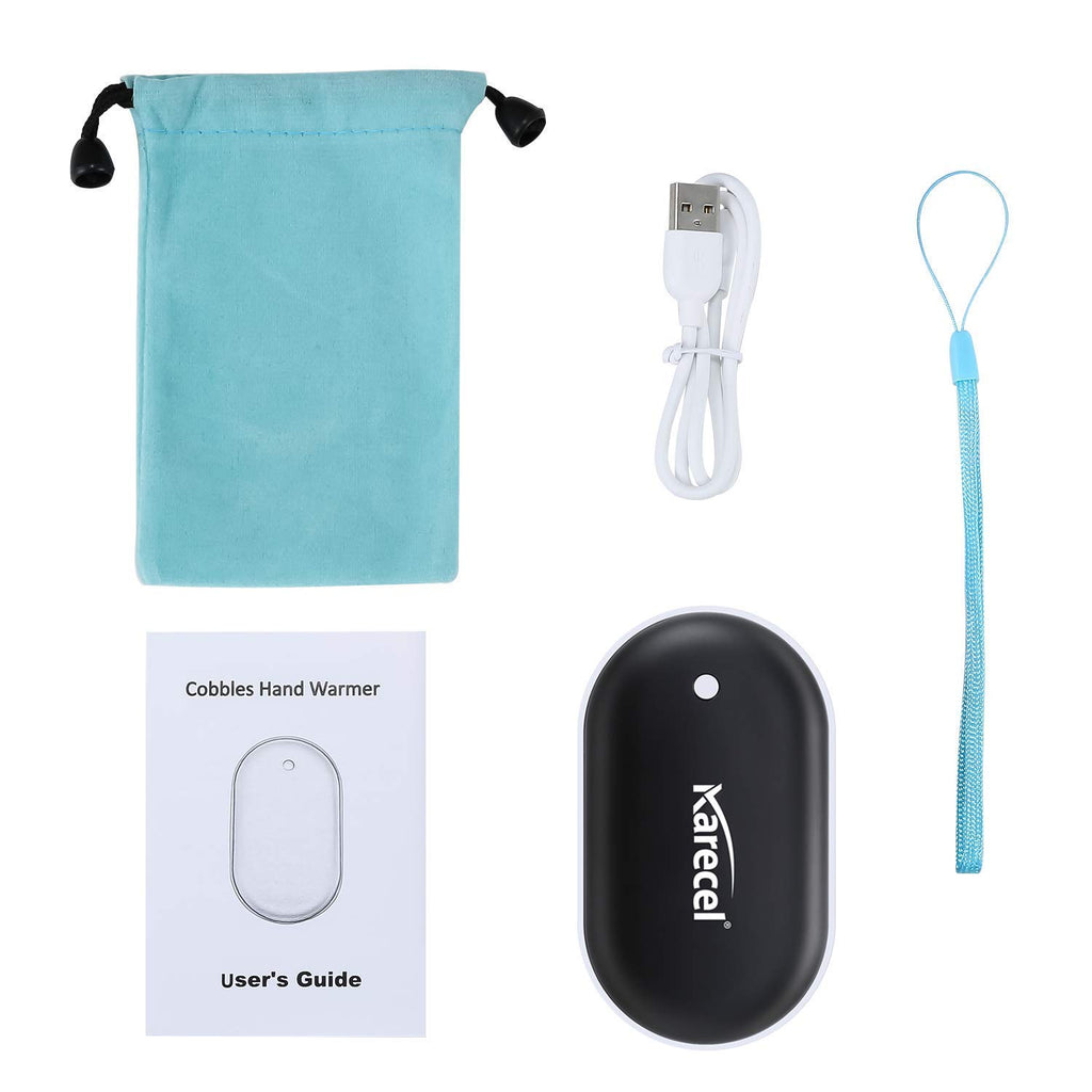 Karecel Rechargeable Hand Warmers, Electric Hand Warmer 5200Mah Powerbank Reusable Handwarmers, Portable Usb Hand Warmer Heater