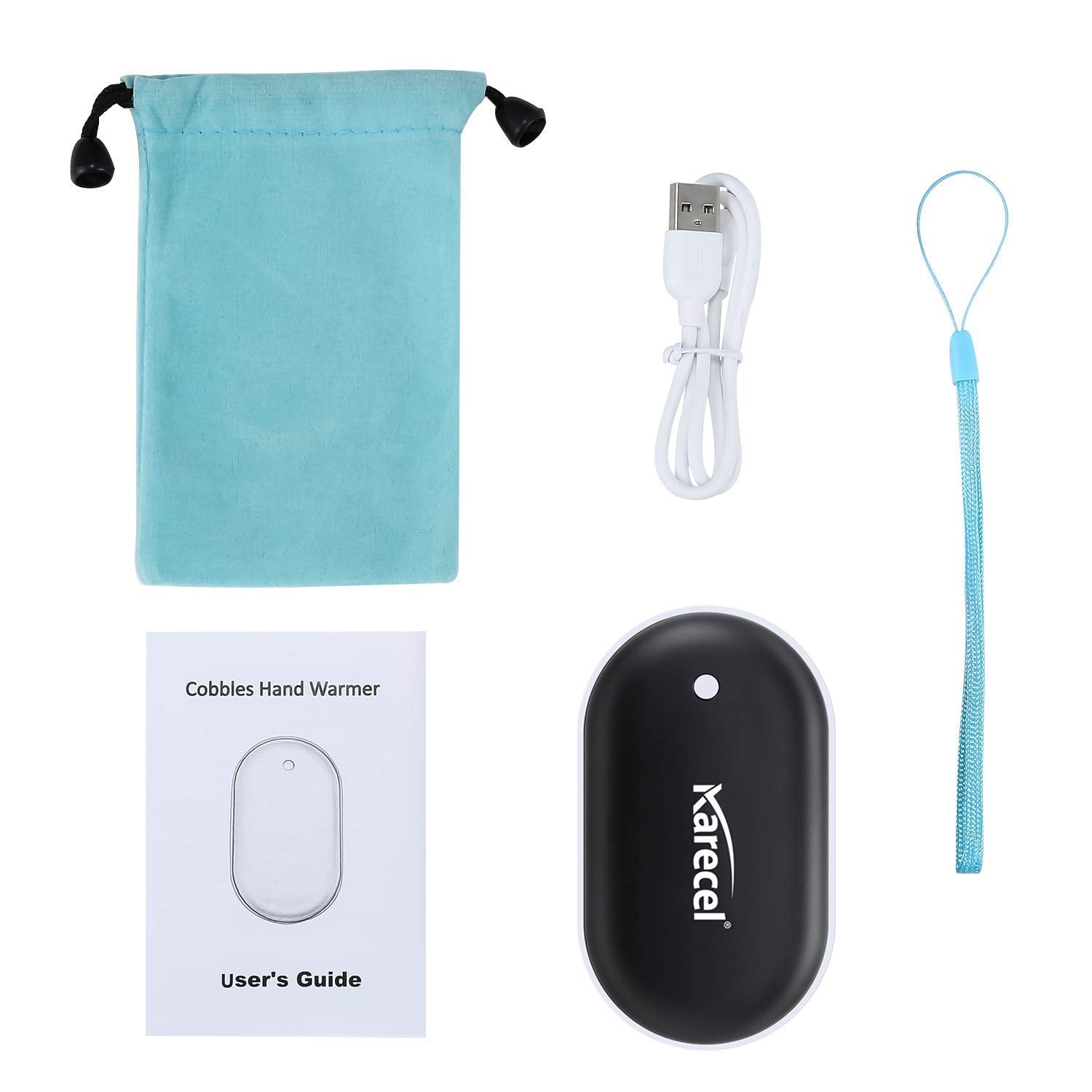 Karecel Rechargeable Hand Warmers, Electric Hand Warmer 5200Mah Powerbank Reusable Handwarmers, Portable Usb Hand Warmer Heater