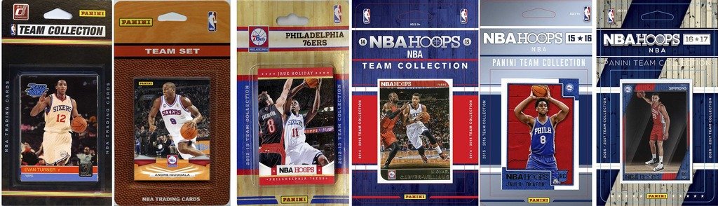 Nba Philadelphia 76Ers 6 Different Licensed Trading Card Team Sets