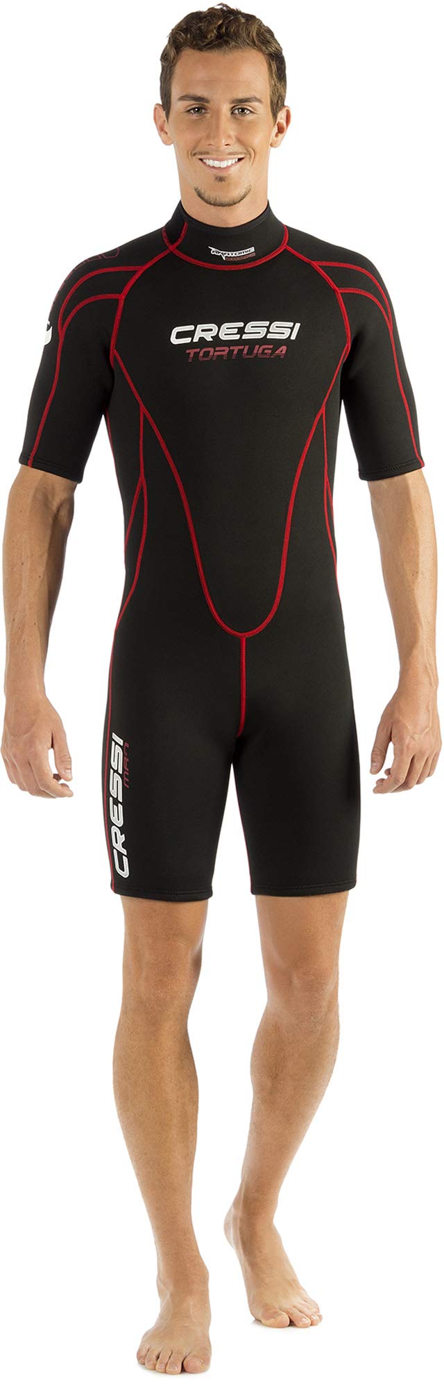 Cressi Tortuga 2.5mm Man, Black/Red, S