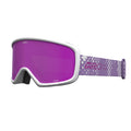 Giro Stomp Kids Ski Goggles - Snowboard Goggles for Youth, Boys & Girls - Mauve Purple Fence - Amber Pink
