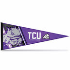 Rico Industries Ncaa Tcu Horned Frogs Primary 12'' X 30'' Felt Wall D  Cor Pennant - Great For Home/Bed Room/Man Cave D  Cor