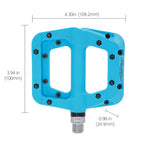 Fooker Mtb Pedals Mountain Bike Pedals 3 Bearing Non-Slip Lightweight Nylon Fiber Bicycle Platform Pedals For Bmx Mtb 916
