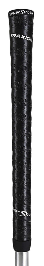 Superstroke Traxion Wrap Gold Club Grip, Black (Oversize) | Advanced Surface Texture That Improves Feedback And Tack | Extreme G