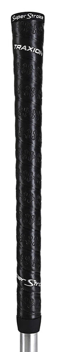 SuperStroke Traxion Wrap Gold Club Grip, Black (Midsize) | Advanced Surface Texture that Improves Feedback and Tack | Extreme Gr