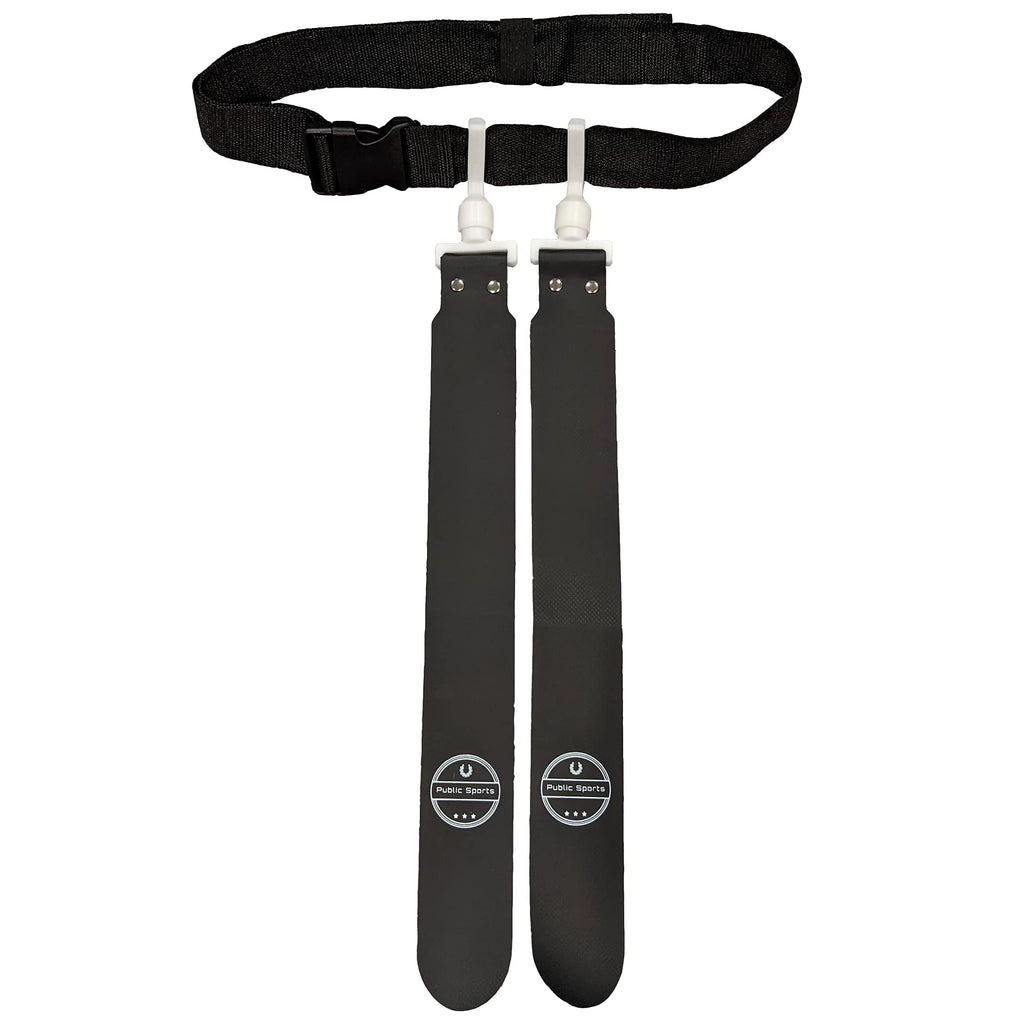 Public Sports Flag Football Belt - 2 Flags - Single (Black)