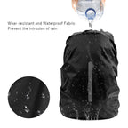 Lama 2Pcs Waterproof Rain Cover For Backpack, Reflective Rainproof Protector For Anti-Dust And Anti-Theft S 18L-25L Black