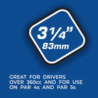 Pride (Pg3440075) Golf Deluxe Tee (3-1/4 Inch, White) - 400 Count