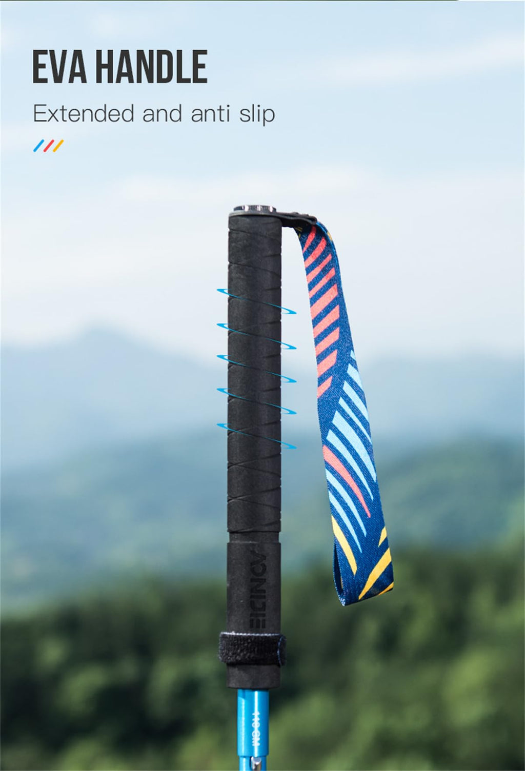 Aonijie Folding Ultralight Carbon Fiber Trekking Poles Quick Lock Trekking Hiking Pole Walking Stick (110 Cm Style 2)