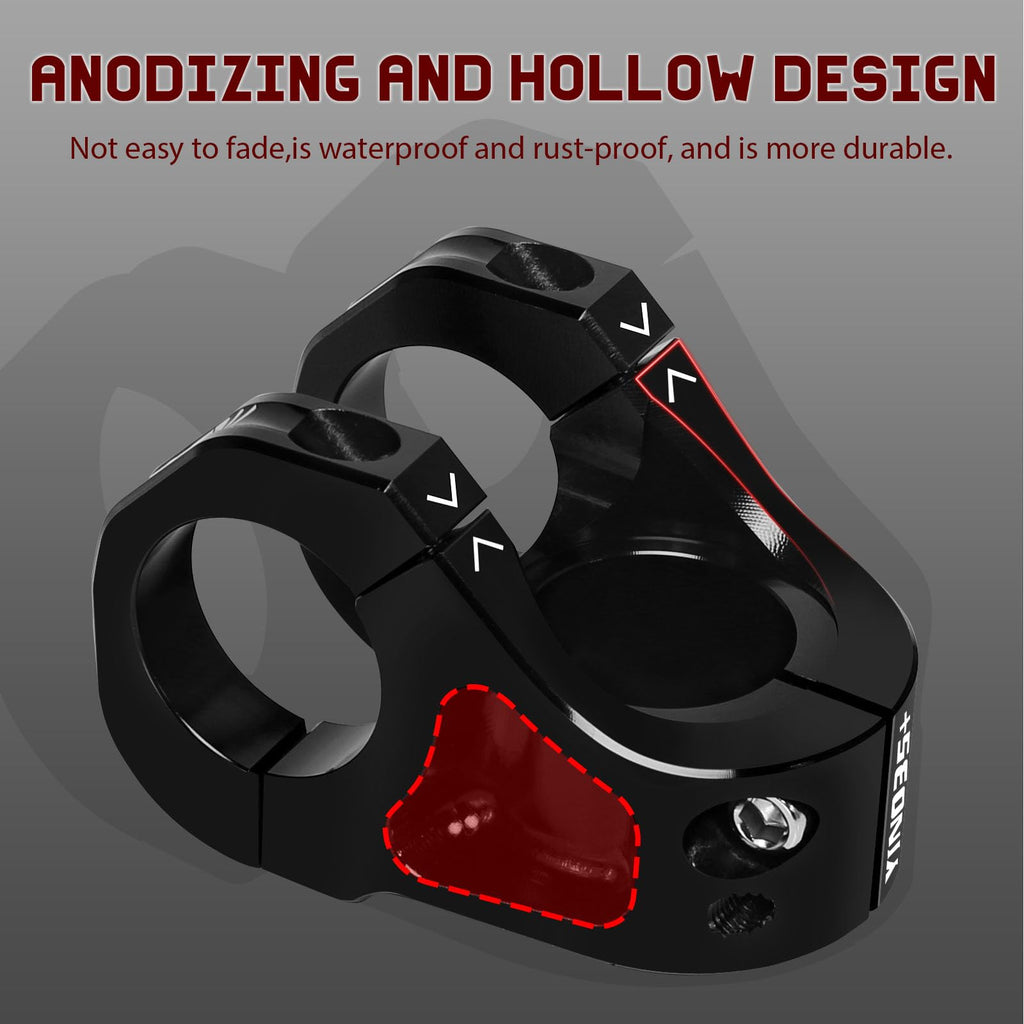 Bucklos 35Mm Mountain Bike Stem Mtb 31.8Mm Cnc Short Stems - Bicycle Ultra-Light Hollow Aluminum Alloy Riser Stem For E Bike/Dow