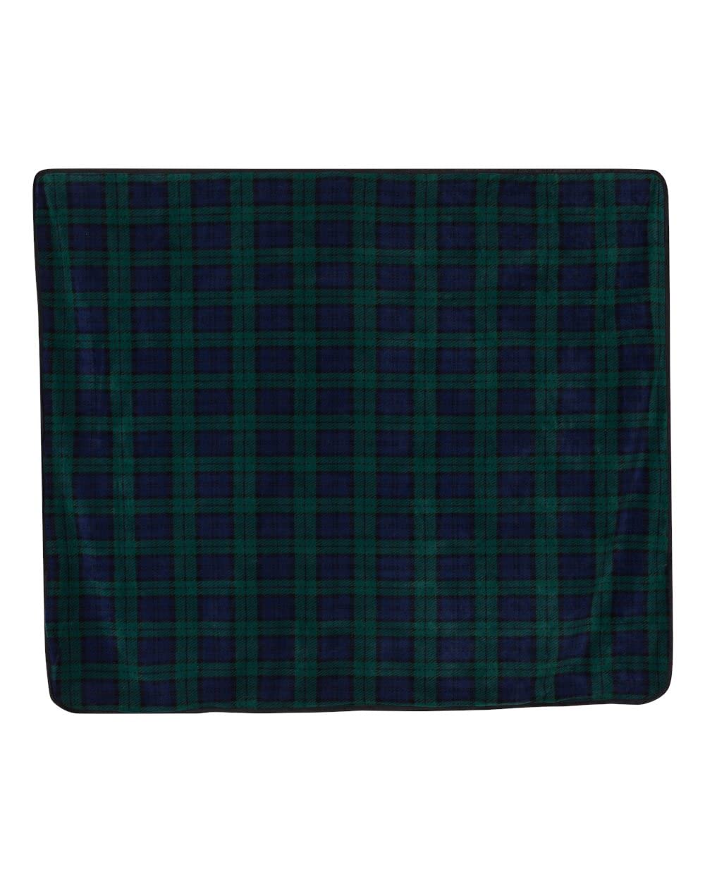 Liberty Bags Fleece/Nylon Plaid Picnic Blanket OS BLACKWATCH