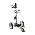 Cart-Tek Yellowstone Electric Golf Caddie Silver Lithium Battery Electric Golf Caddy W/Free Accessory Bundle! Let Be Your Caddy!