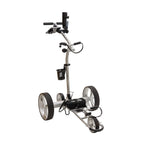 Cart-Tek Yellowstone Electric Golf Caddie Silver Lithium Battery Electric Golf Caddy W/Free Accessory Bundle! Let Be Your Caddy!