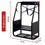 Walmann Wall Mount Golf Bag Organizer For Garage, Extra Large 2 Golf Bag Stand Golf Equipment And Accessories Storage Rack For G