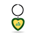 Rico Nmkh341201Gr Norfolk State University Colored Rhinestone Heart Keychain - Green