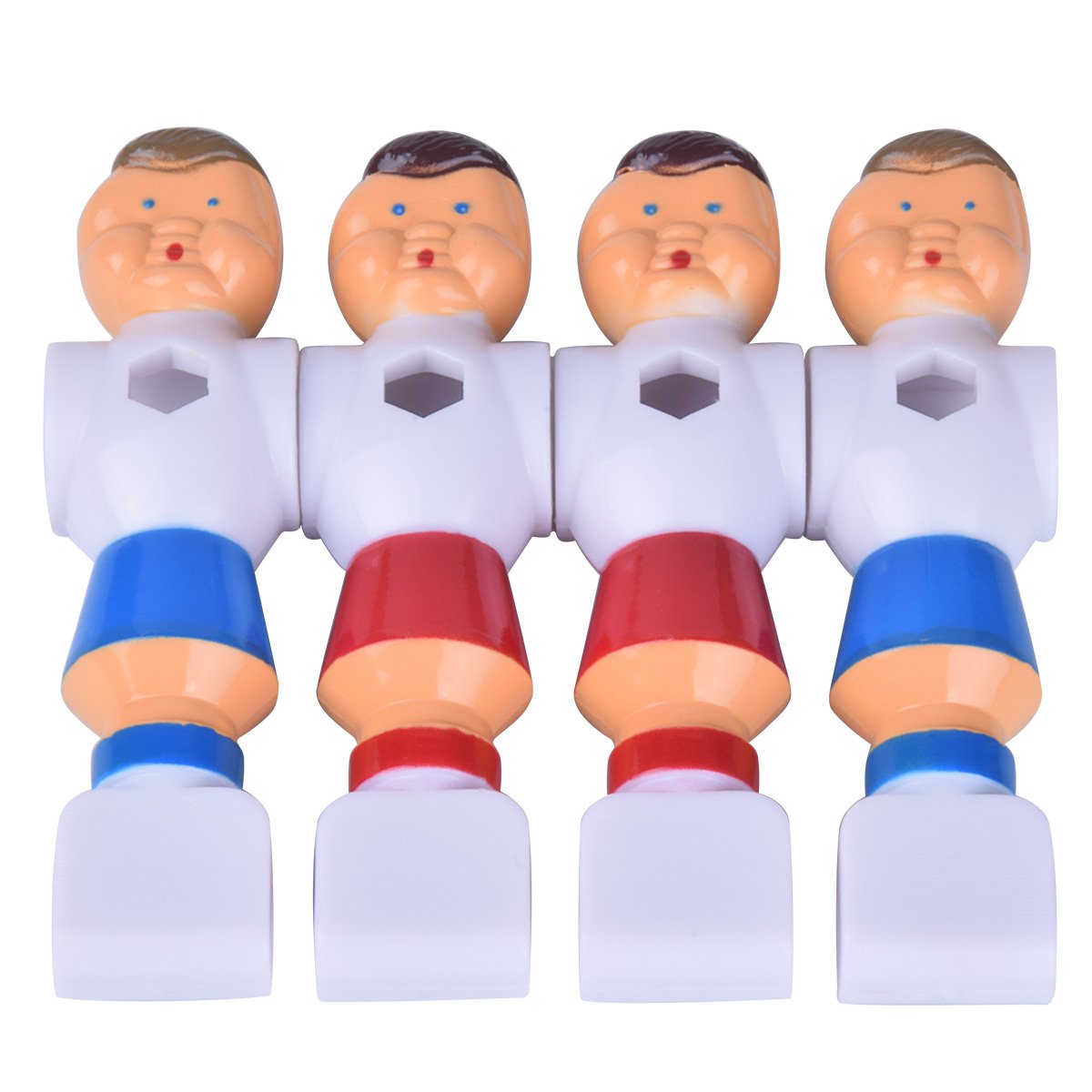 Hotusi 4Pcs Rod Foosball Soccer Table Football Men Player Replacement Parts