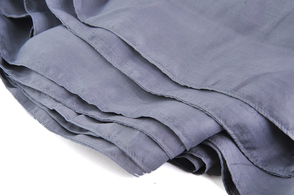 Marycrafts 100% Pure Mulberry Silk Single Sleeping Bag Liner Travel Sheet 83''X33'' Silver