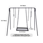 Redcamp Campfire Swing Grill Stand, Portable Hanging Cooking Grill Rack With Dutch Oven Lid Lifter & Hooks For Outdoor Bbq Picni