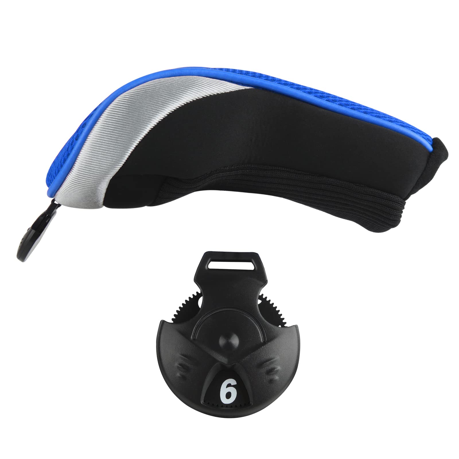 Andux Golf Hybrid Club Head Covers With Dial No. Tag Pack Of 3 Blue