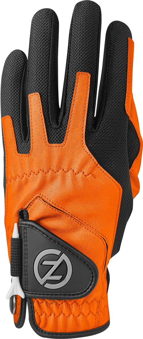 Zero Friction Men'S Golf Gloves, Right Hand, One Size, Orange