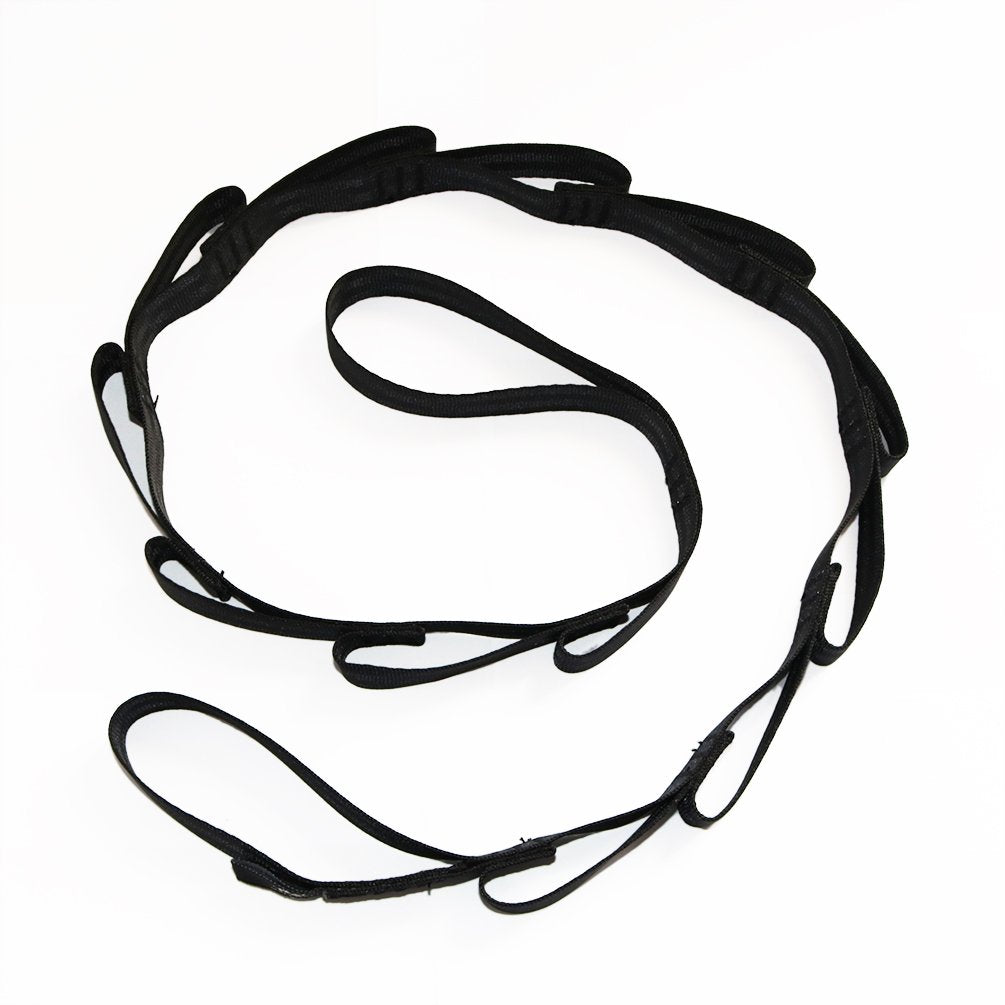 Wellsem Hammock Strap 12 Point Daisy Chain Design With Easy Loop Heavy Duty Adjustable Suspension Sling