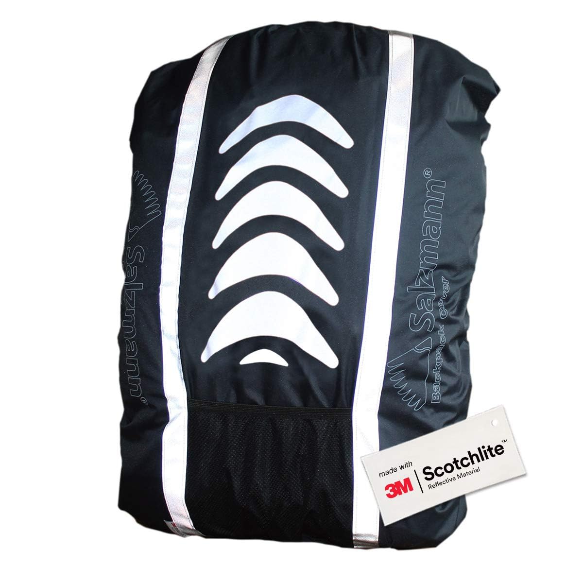 Salzmann Reflective Backpack Cover | High Visibility, Waterproof & Weatherproof | Ideal for Cycling, Running & Hiking | Made wit