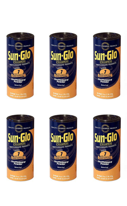 6 Pack - Sun-Glo #7 Speed Shuffleboard Powder Wax