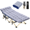 Sportneer Cots for Sleeping, Camping Cots for Adults with Mattress Max Load 450 LBS Heavy Duty Folding Portable Bed with Padded 