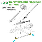 10L0L Golf Cart Tie Rod Ends Ball Joint Kit For Ezgo, (2 Pack) For Ezgo Txt Tie Rod End Fits For Ezgo Golf Cart Electric & Gas C