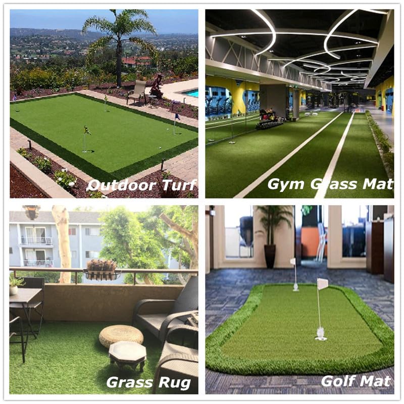 Golf Putting Green Turf (0.47'' Custom Size) Multi-Use Artificial Grass Carpet Indoor/Outdoor Rug, Golf Hitting Practice Mat In