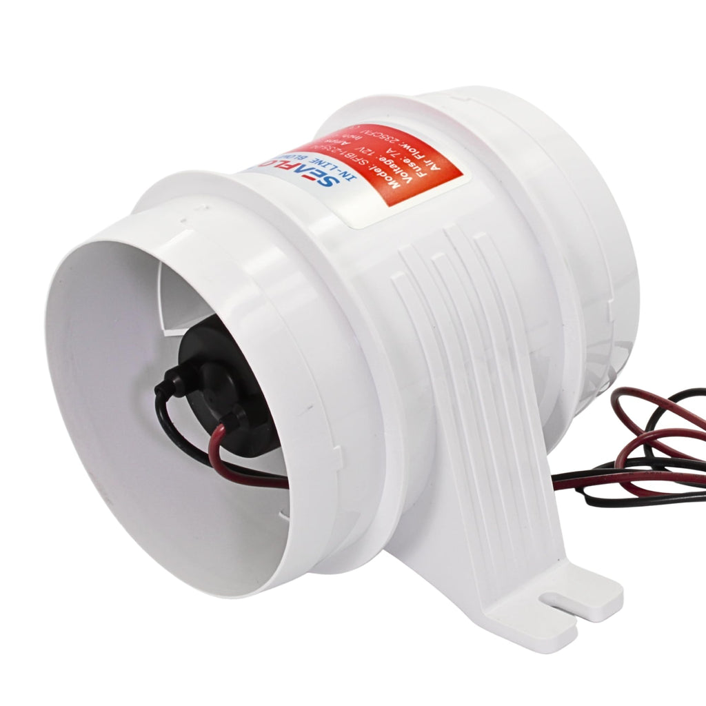 Seaflo 12V 4'' 235 Cfm In-Line Bilge Blower