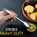 Spork 6-Pack Long Handle And Heavy Duty 18/10 Sporks Stainless Steel Sporks Reusable For Kids And Adults And Outdoor Camping By