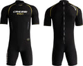 Cressi Baula 2.5 mm Man Short Sleeves Short Wetsuits, Black/Yellow, L