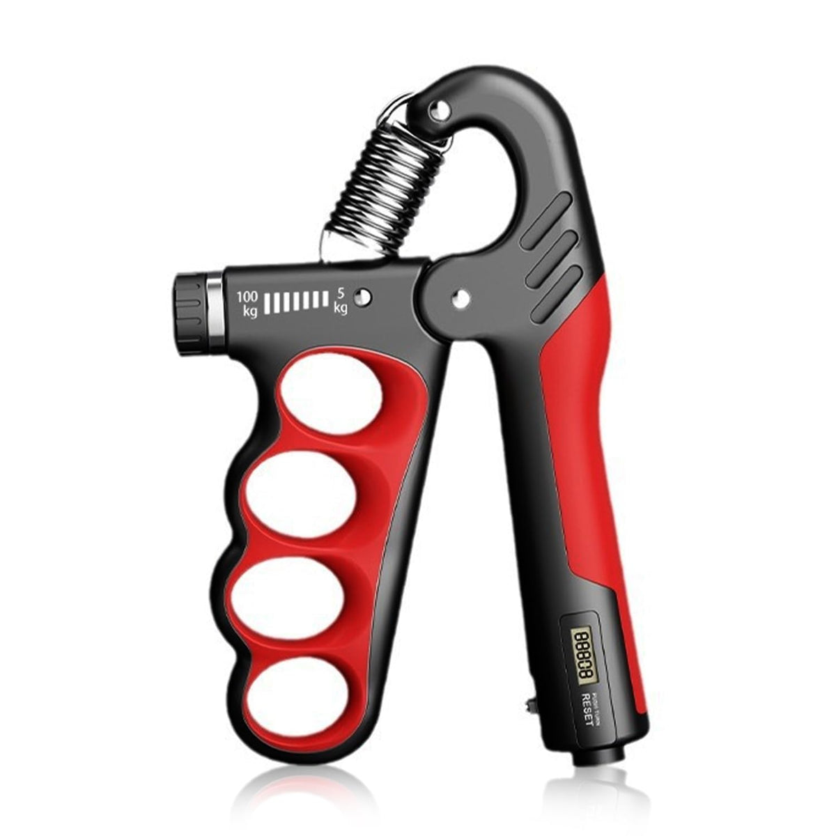 Amicicare Adjustable HandGrip Exerciser With Digital Lcd Counter, 4Mm Carbon Steel Spring With 5~100Kg Adjustable Resistance, H