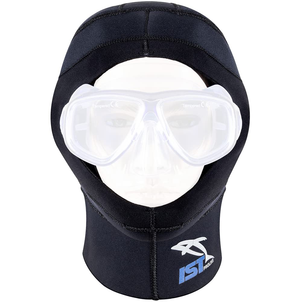 Ist Hd-6 Dual Layer 5Mm Neoprene Dive Hood, Use With Proear Mask (Medium)