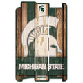Wincraft NCAA Michigan State University Wood Fence Sign, Black