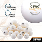 Gewo Select Pro 40 Plus Abs Table Tennis Ball - 6 Pack
