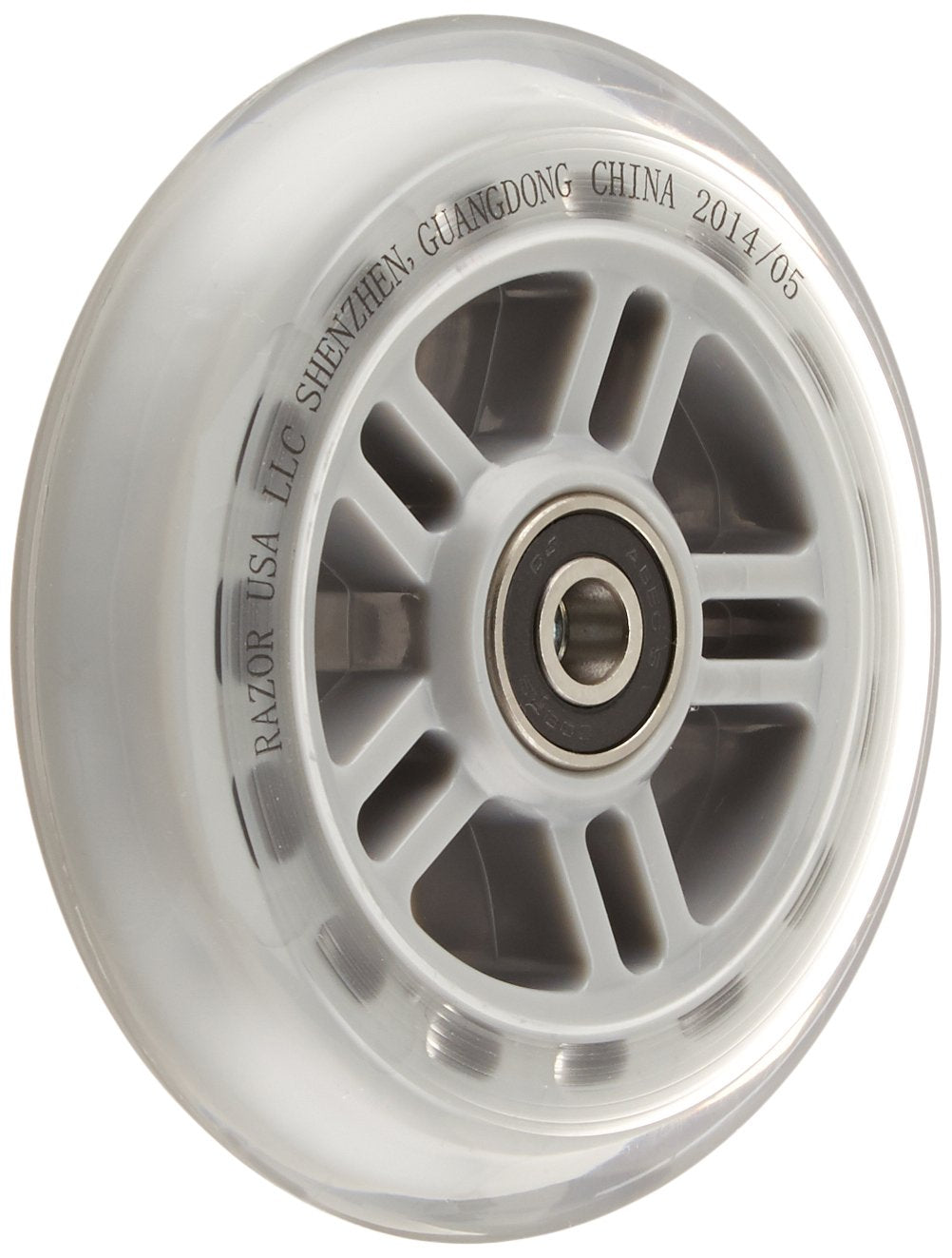 A Scooter Series Wheels with Bearings (set of 2) - Clear