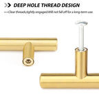 Goldenwarm 20 Pack Brushed Brass Cabinet Handle Pulls Dresser Drawer Hardware 3 Inch(76Mm) - Ls201Gd76 Kitchen Cabinet Handles C