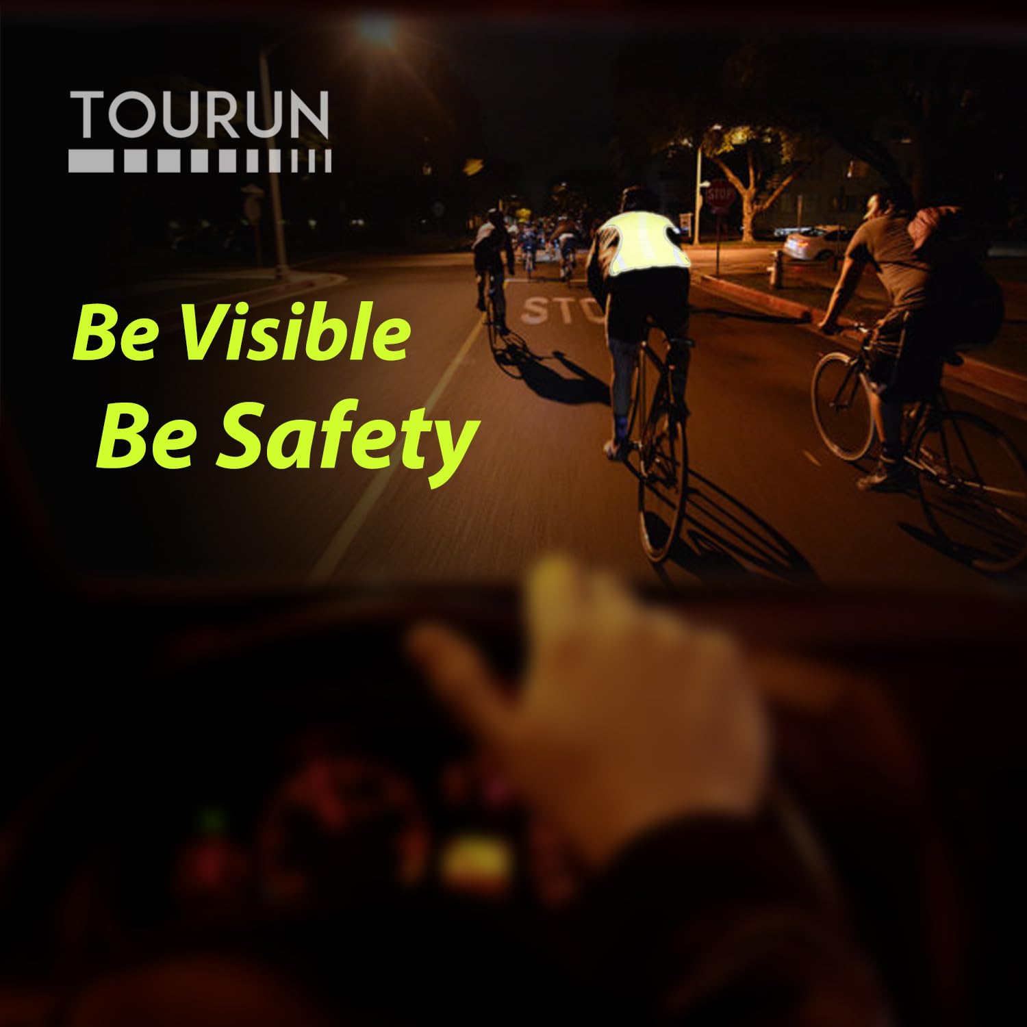 Tourun Reflective Running Vest Gear With Pocket For Women Men Kids, Safety Reflective Vest Bands For Night Cycling Walking Bicyc