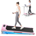Walking Pad Treadmill With 5% Incline, 5 Mph Under Desk Treadmill For Home & Office, 300+ Lb Capacity, Ultra Quiet < 45Db, Remot