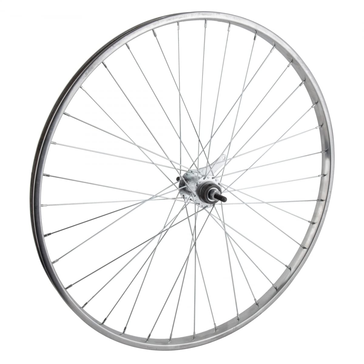 Wheel Master Rear Bicycle Wheel With Coaster Brake, 26 X 1 3/8 36H, Steel, Bolt On, Silver